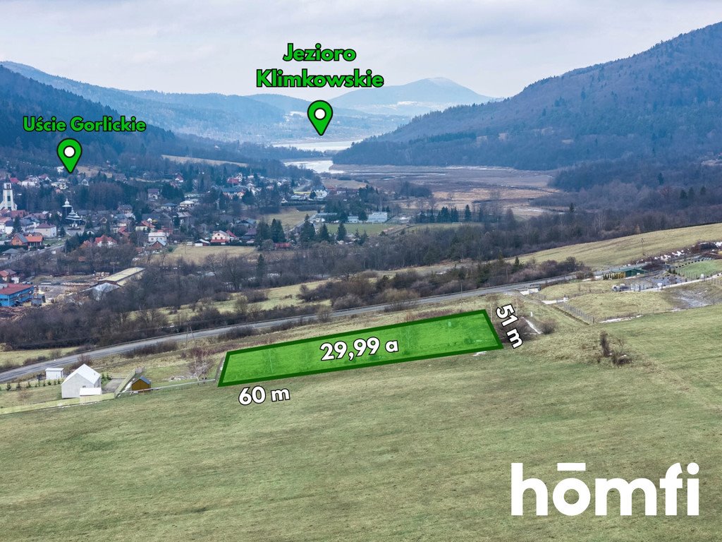 Działka 2999 m² pod dom, inwestycję, góry, jezioro Uście Gorlickie  2 999m2 Foto 1