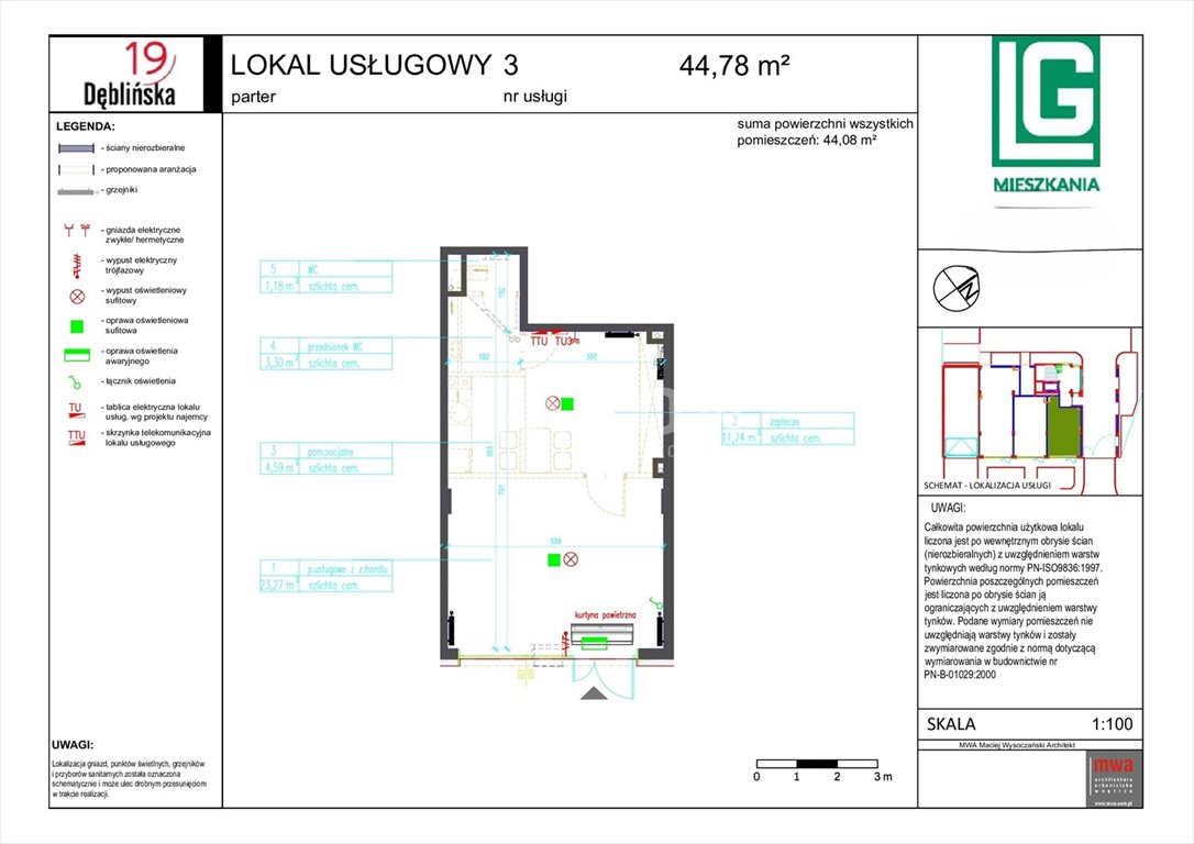 Lokal użytkowy na sprzedaż Warszawa, Praga-Południe, ul. Dęblińska  45m2 Foto 17