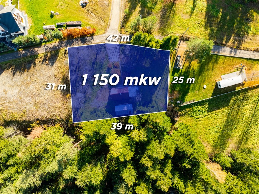 Działka z pozwoleniem na budowę i widokiem na góry Skawa, Na Zbójeckiej  1 150m2 Foto 1