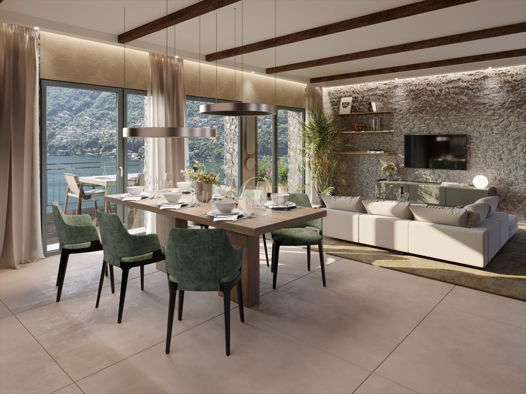 Ekskluzywny penthouse z panoramicznym widokiem na jezioro Como Włochy, Laglio  243m2 Foto 1
