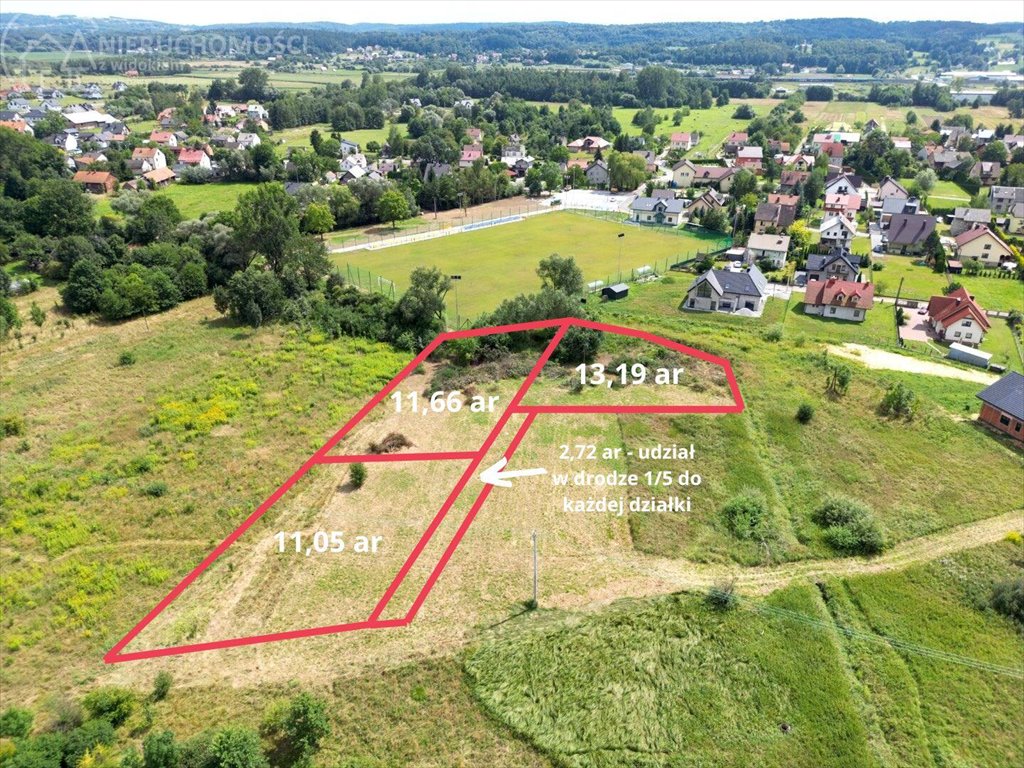 Działka budowlana na sprzedaż Krzeczów  1 100m2 Foto 14