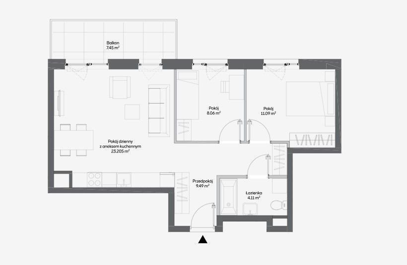 Mieszkanie trzypokojowe na sprzedaż Warszawa, Włochy, Raków, Fajansowa  56m2 Foto 1