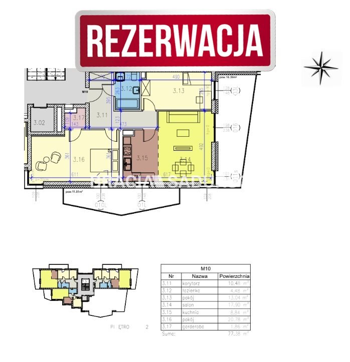 Mieszkanie trzypokojowe na sprzedaż Kraków, Prądnik Czerwony, Prądnik Czerwony, Reduta  77m2 Foto 3