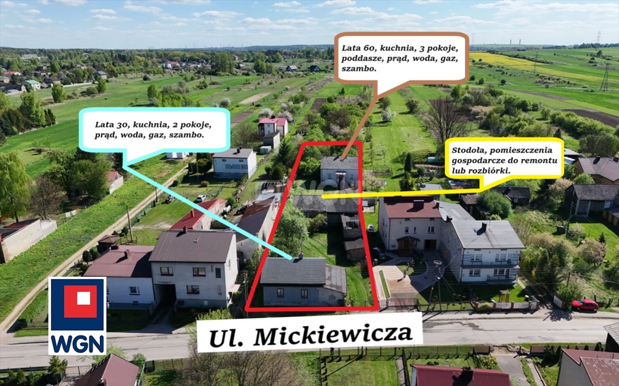 Dworek do remontu z dużą działką i potencjałem Chruszczobród, Mickiewicza  160m2 Foto 1
