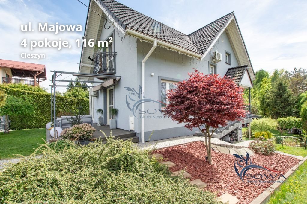 Przestronny dom z ogrodem zimowym i garażem w Cieszynie Cieszyn, Pastwiska  176m2 Foto 1