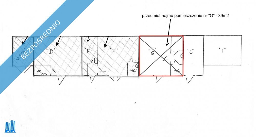 Lokal użytkowy na wynajem Gdańsk, Wrzeszcz, Grunwaldzka 205/209  39m2 Foto 1