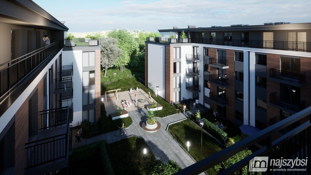 Zapraszam do nowoczesnych mieszkań z ogrodami i tarasami w Stargardzie Stargard, Pyrzyckie  32m2 Foto 1