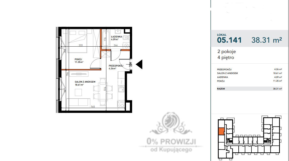 Mieszkanie dwupokojowe na sprzedaż Wrocław, Stare Miasto, Przedmieście Świdnickie  38m2 Foto 7