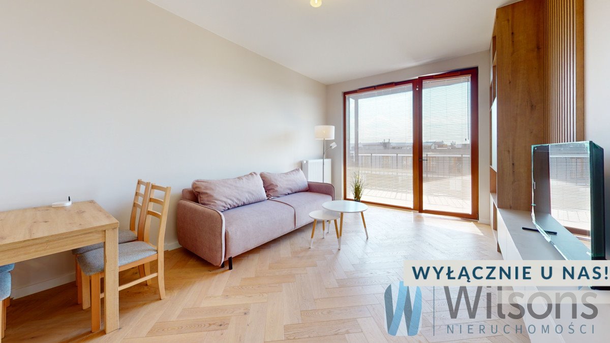 Nowoczesny 2-pokojowy apartament 46 m² w Wilanowie - panoramiczne okna Warszawa, Wilanów, Jerzego Holzera  46m2 Foto 1