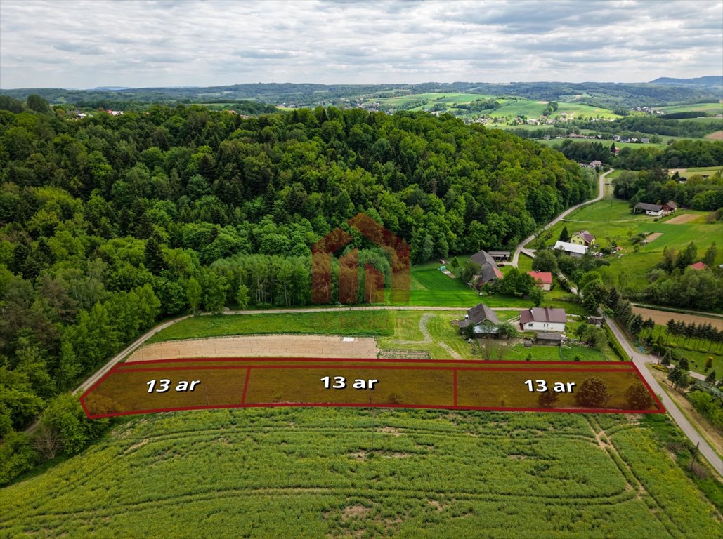 Działki z warunkami zabudowy i pełnym uzbrojeniem - widoki Wielopole Skrzyńskie  1 300m2 Foto 1