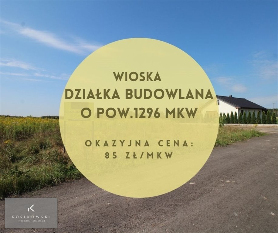 Działka inna na sprzedaż Wioska, Liliowa  1 296m2 Foto 1