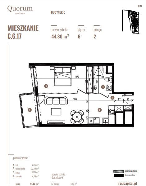 Mieszkanie dwupokojowe na sprzedaż Wrocław, Stare Miasto, gen. Władysława Sikorskiego  45m2 Foto 12