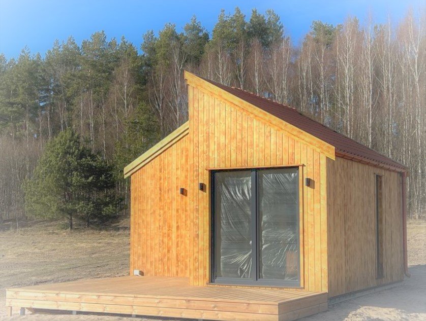 Na sprzedaż nowoczesny dom 35 m² w Skolitych z dostępem do jeziora Skolity, Skolity  35m2 Foto 1