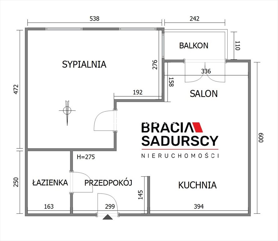 Mieszkanie dwupokojowe na sprzedaż Kraków, Grzegórzki, Grzegórzki, płk. Francesco Nullo  58m2 Foto 3