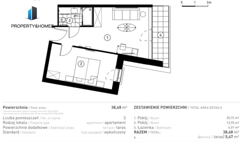 Mieszkanie dwupokojowe na sprzedaż Kołobrzeg  39m2 Foto 10