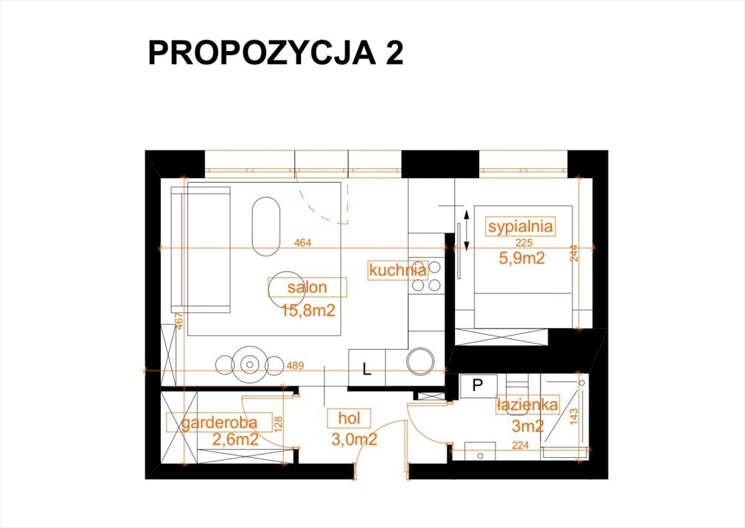 Mieszkanie dwupokojowe na sprzedaż Warszawa, Mokotów, Puławska  31m2 Foto 5