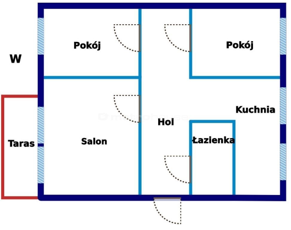 Mieszkanie trzypokojowe na sprzedaż Łódź, Warmińska  57m2 Foto 15