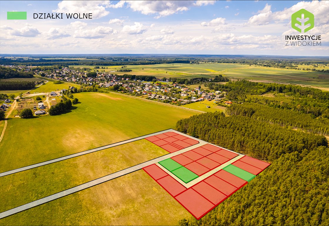 Działka w Zawadzie 504 m2, las, blisko Zielonej Góry Zawada, Ostatnie działki w tej cenie - 11 km od Zielonej G  504m2 Foto 1