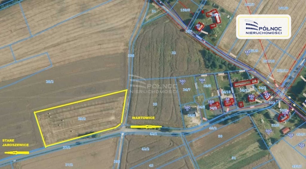 Działka budowlana na sprzedaż Wartowice  9 146m2 Foto 1