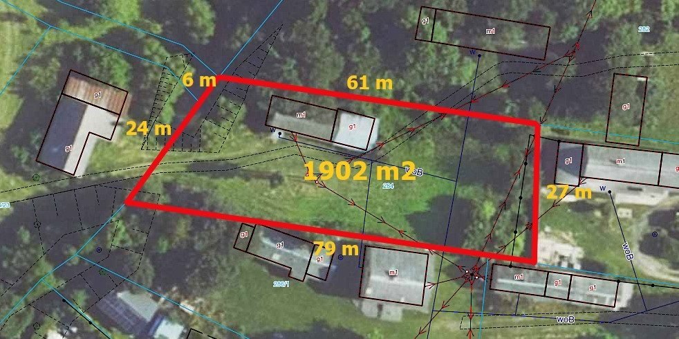 Urokliwa działka 1902 m² z domem do remontu w Jaworzniku Jaworznik  55m2 Foto 1