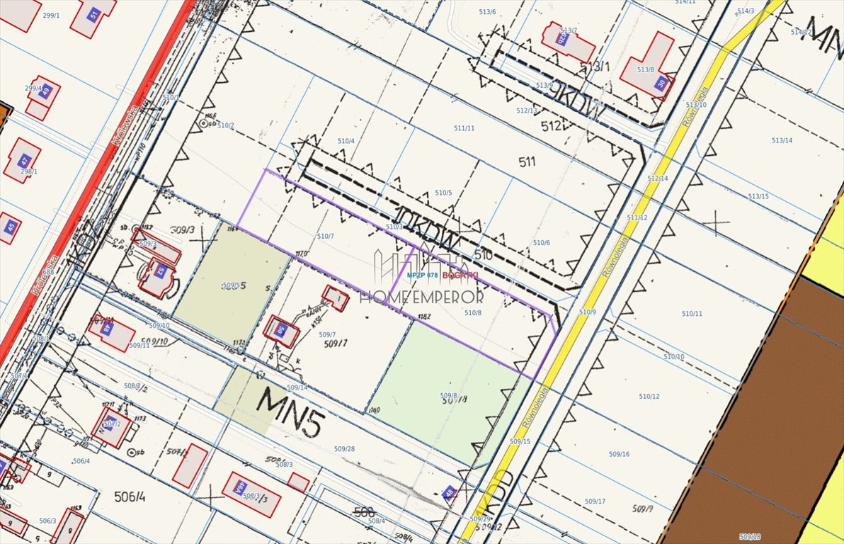 Działka pod zabudowę bliźniaczą 1627 m², media przy granicy Bogatki, Równoległa  1 627m2 Foto 1