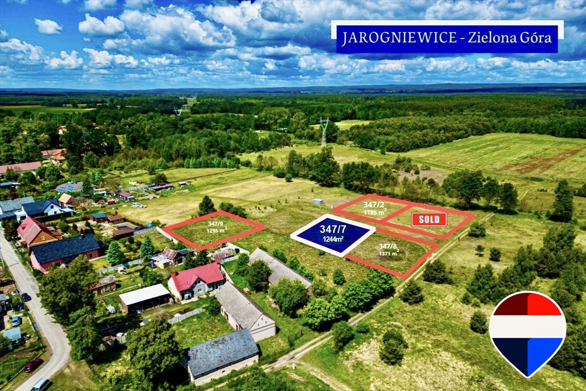 Działka budowlana 1244 m² z warunkami zabudowy, spokojna okolica Jarogniewice, Jarogniewice  1 244m2 Foto 1