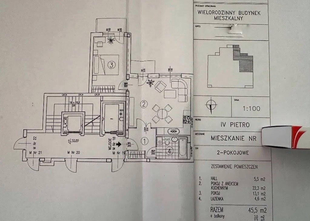 Mieszkanie dwupokojowe na sprzedaż Warszawa, Praga-Południe, Grochów, Wiatraczna  46m2 Foto 6