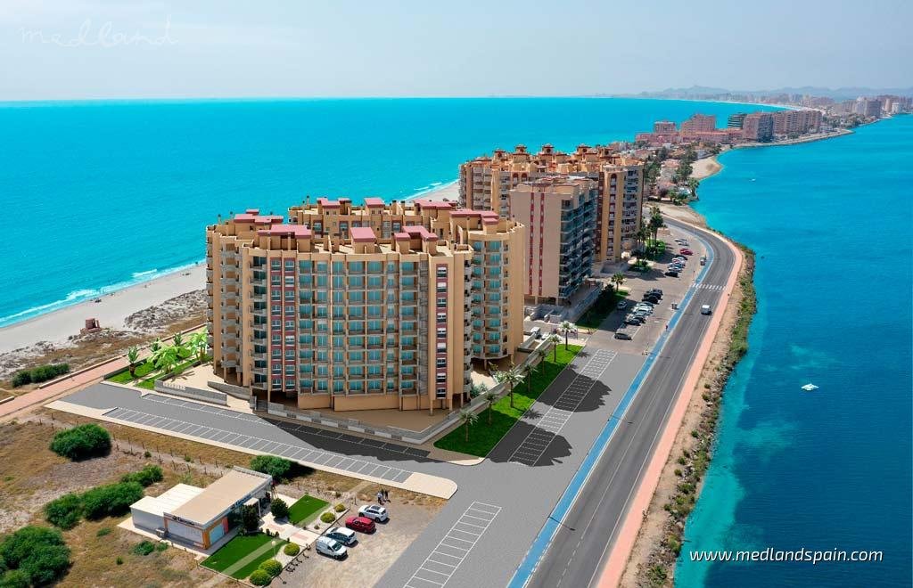 Widok na morze! 2-pokojowe apartamenty w La Manga Hiszpania, La Manga Del Mar Menor  130m2 Foto 1