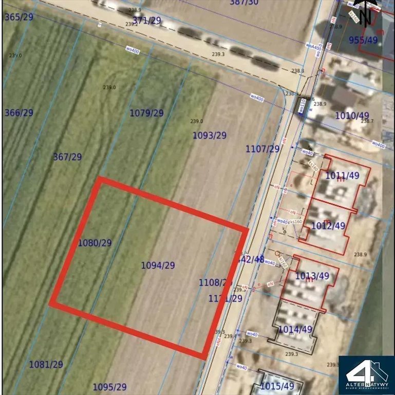 Działka budowlana 1001 m² w Bojszowach z lasem i dobrym dojazdem Bojszowy, Borowa 30  1 001m2 Foto 1