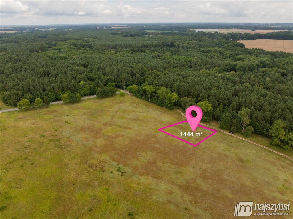 Działka 1444 m² z warunkami zabudowy, media, blisko centrum Nowogard, obrzeża  1 444m2 Foto 1