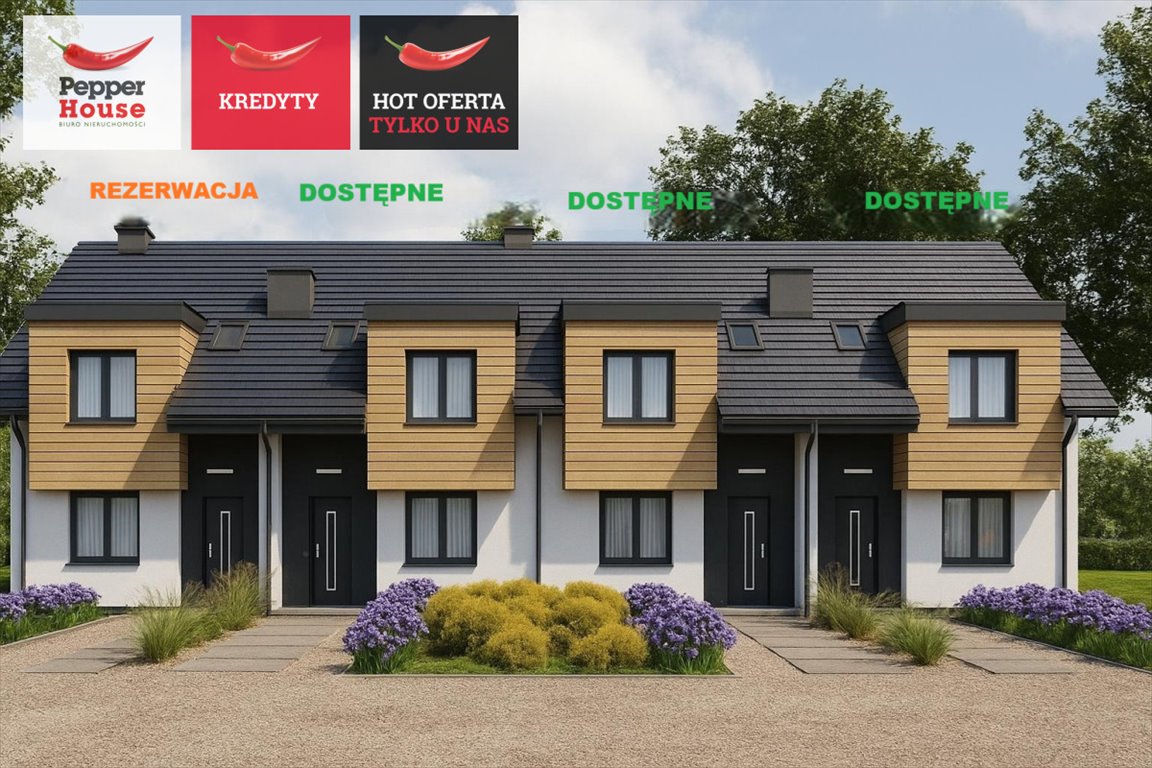 Segment skrajny 88,98 m2 z ogrodem, wysoki standard Bojano, Lesoki  89m2 Foto 1