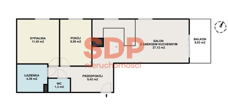 Mieszkanie trzypokojowe na sprzedaż Warszawa, Targówek Bródno, Toruńska  63m2 Foto 9