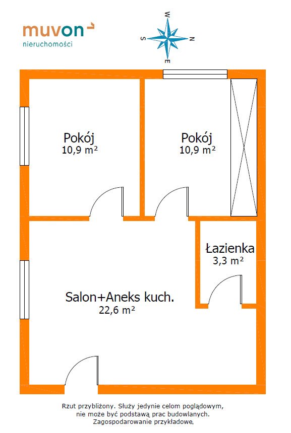 Mieszkanie trzypokojowe na sprzedaż Czeladź, Warszawska  56m2 Foto 9