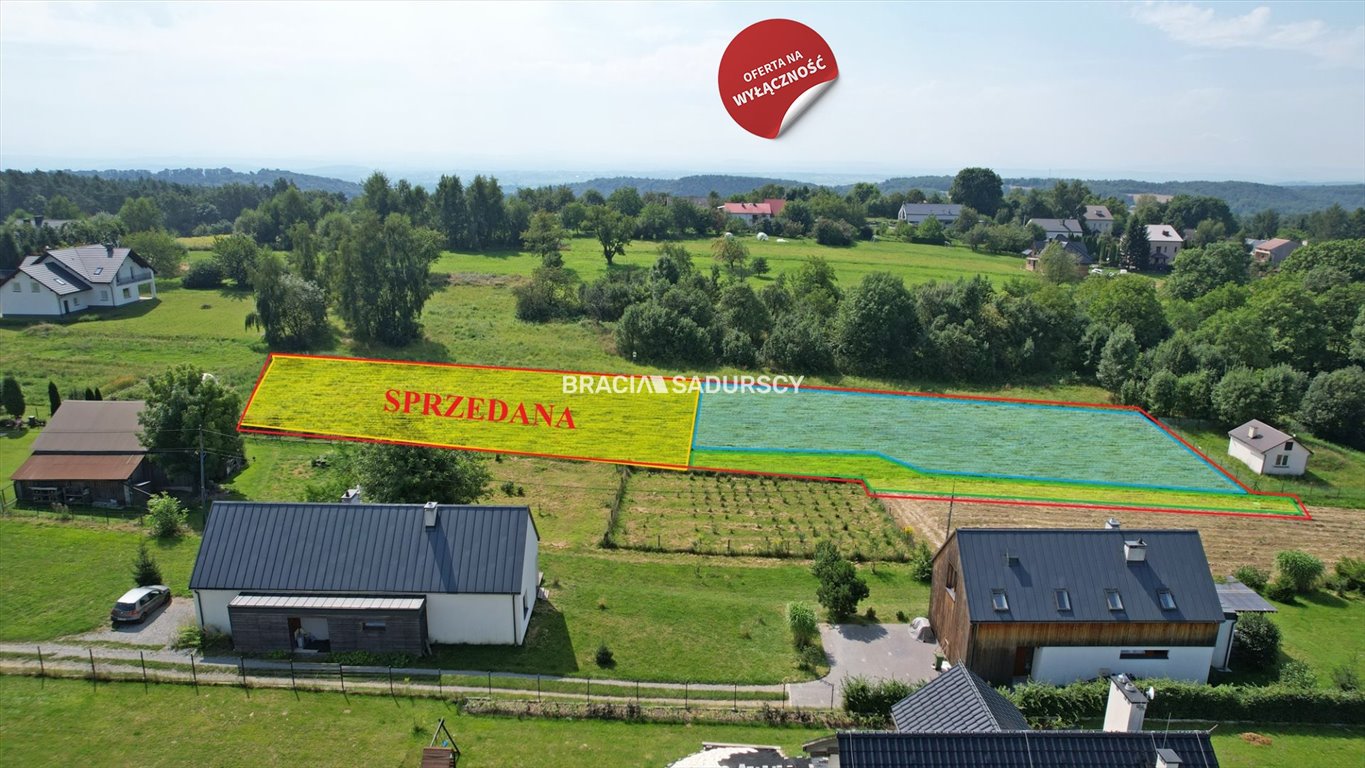 Działka budowlana 1680 m² w Kleszczowie – cisza i blisko Krakowa Kleszczów  1 680m2 Foto 1