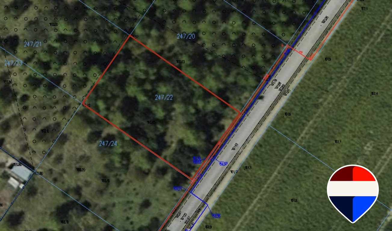 Działka 1014 m² pod dom i usługi, plan MPZP Pabianicki, Szkolna  1 014m2 Foto 1