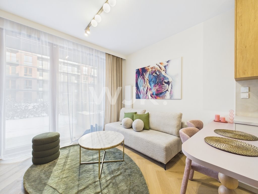 Nowoczesne 2-pokojowe z ogródkiem, klimatyzacja, smart home Warszawa, Wilanów, Błonia Wilanowskie, Jerzego Holzera  39m2 Foto 1