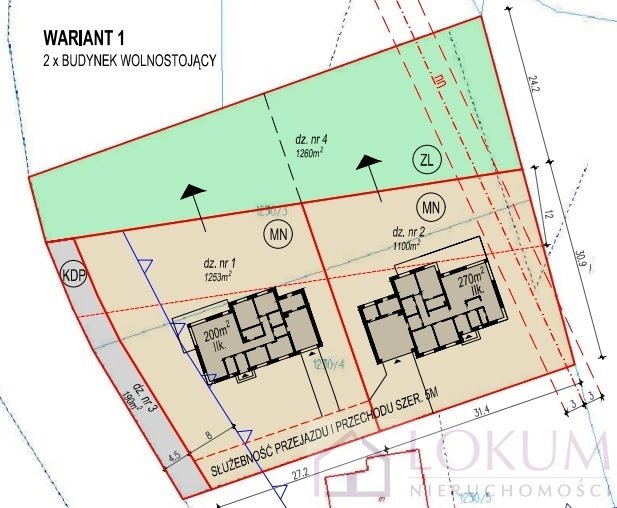 Działka 3803 m² pod zabudowę i inwestycje w Dys Dys  3 803m2 Foto 1