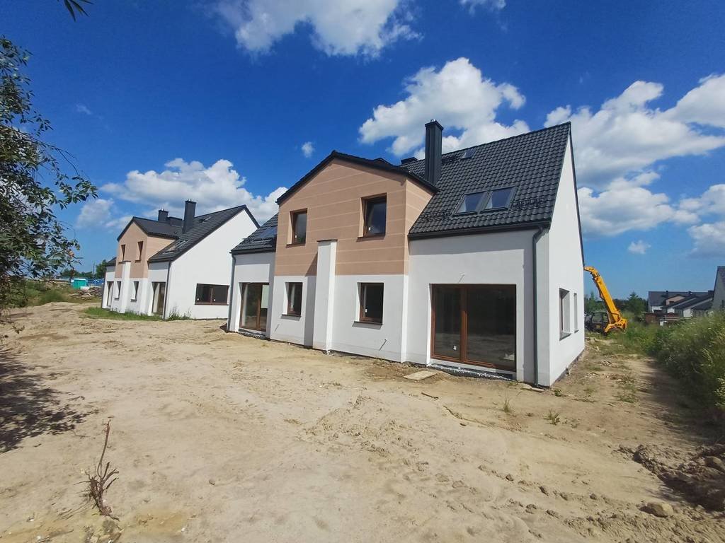 Nowoczesny bliźniak 117 m2 z garażem i dużą działką Łapino Kartuskie, Krokusowa  117m2 Foto 1