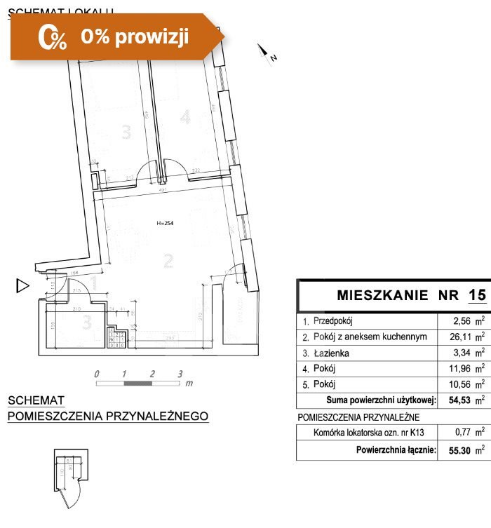 Mieszkanie trzypokojowe na sprzedaż Bydgoszcz, Szwederowo  55m2 Foto 4