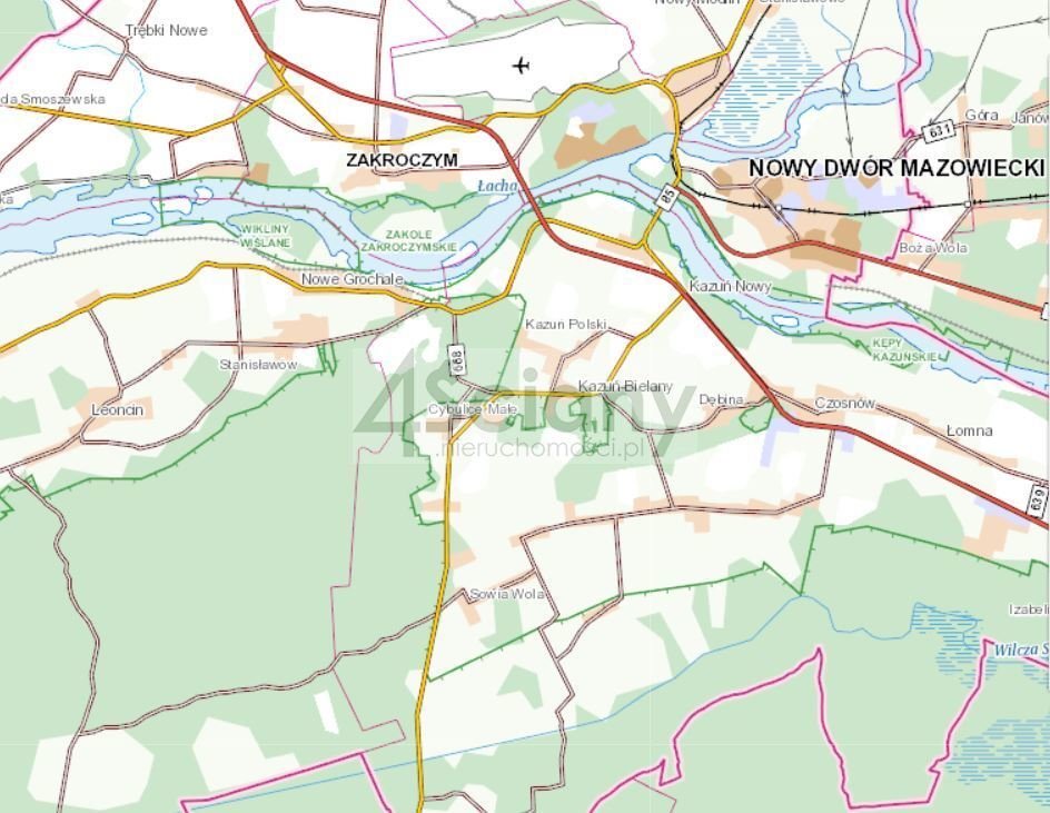 Działka inwestycyjna na sprzedaż Kazuń Polski  10 300m2 Foto 1