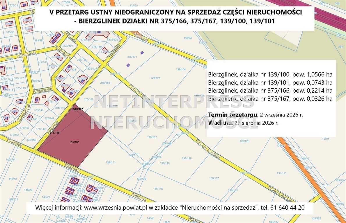 Działka 13 849 m² na sprzedaż (inwestycja) w Bierzglinku Września, Bierzglinek  13 849m2 Foto 1