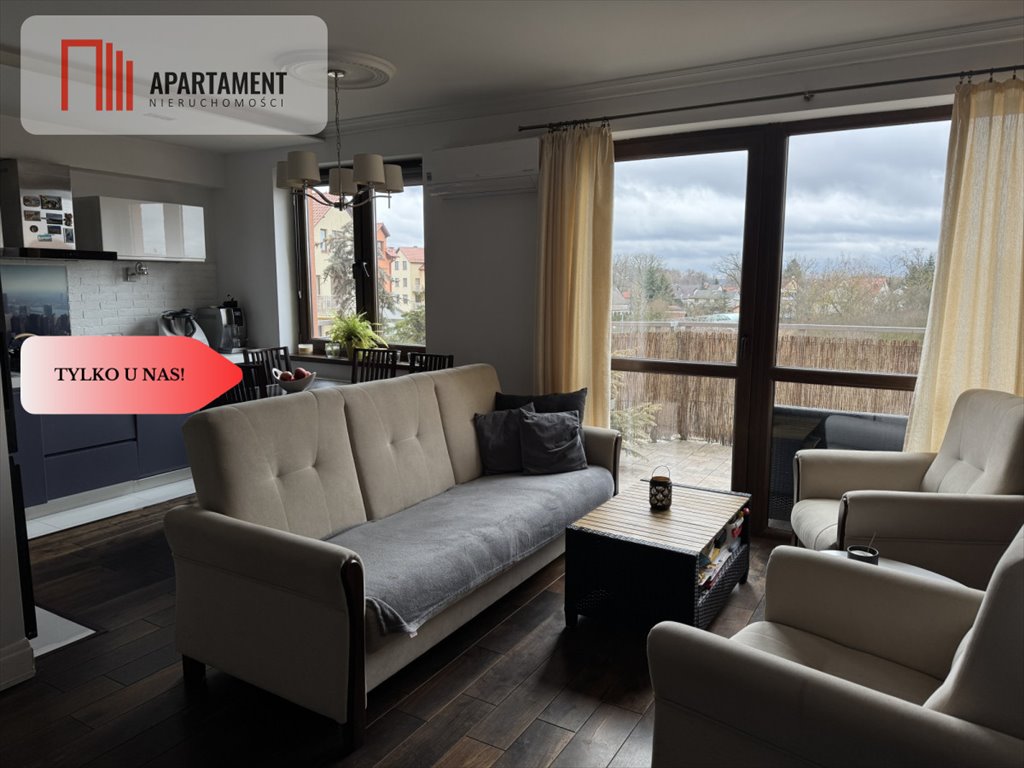 Dwupoziomowe 72 m² z tarasem, klimatyzacją i placem zabaw Lubin  72m2 Foto 1