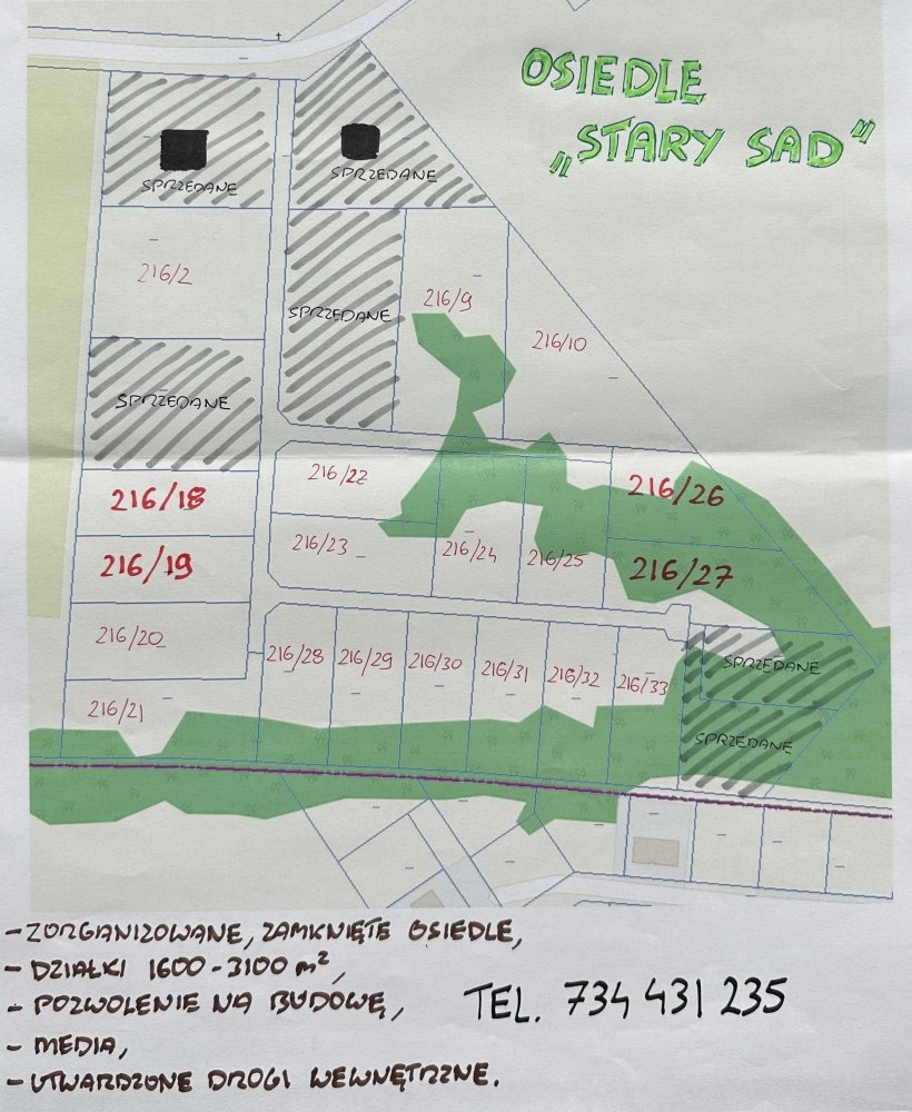 Działka budowlana na sprzedaż Nasielsk, Nasielsk  1 600m2 Foto 1