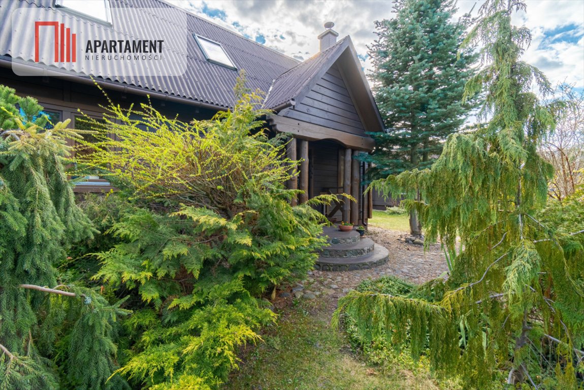 Urokliwy drewniany dom w Przyłękach z ogrodem i garażem Przyłęki  92m2 Foto 1