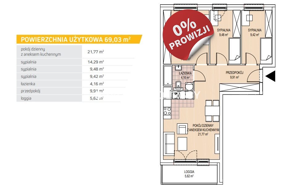Mieszkanie czteropokojowe  na sprzedaż Kraków, Podgórze Duchackie, Wola Duchacka, Kamieńskiego - okolice  69m2 Foto 3