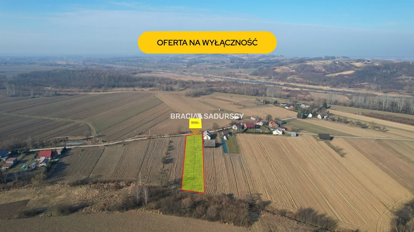 Działka rolna z możliwością zabudowy 25 arów, bez powodzi Szczurowa, Popędzyna, Popędzyna  2 579m2 Foto 1