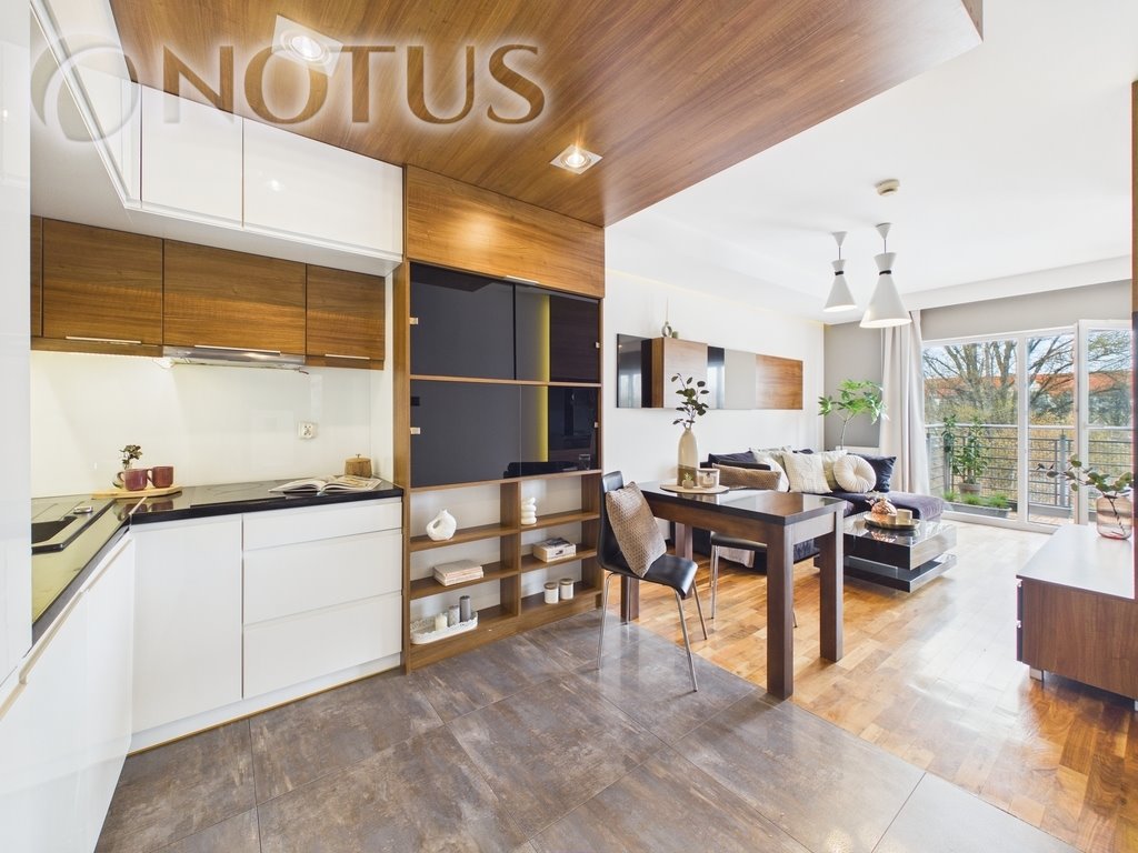 Ekskluzywny apartament z tarasem nad Odrą w sercu Wrocławia Wrocław, Na Grobli  39m2 Foto 1