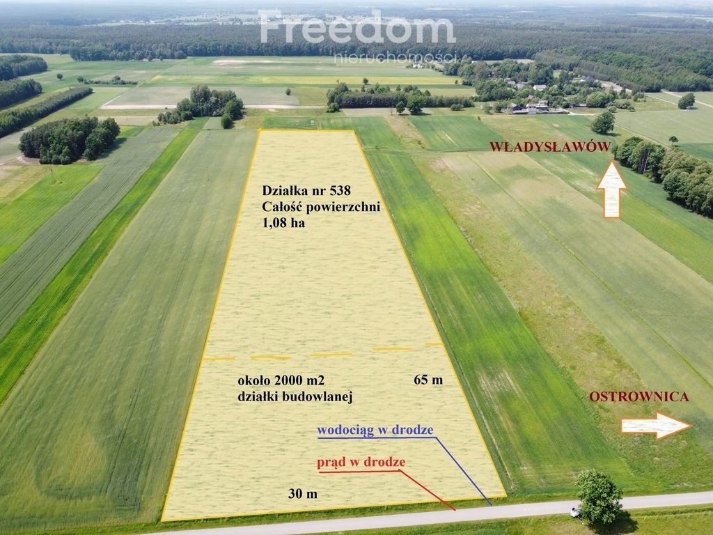 Działka budowlana na sprzedaż Ostrownica  10 800m2 Foto 1
