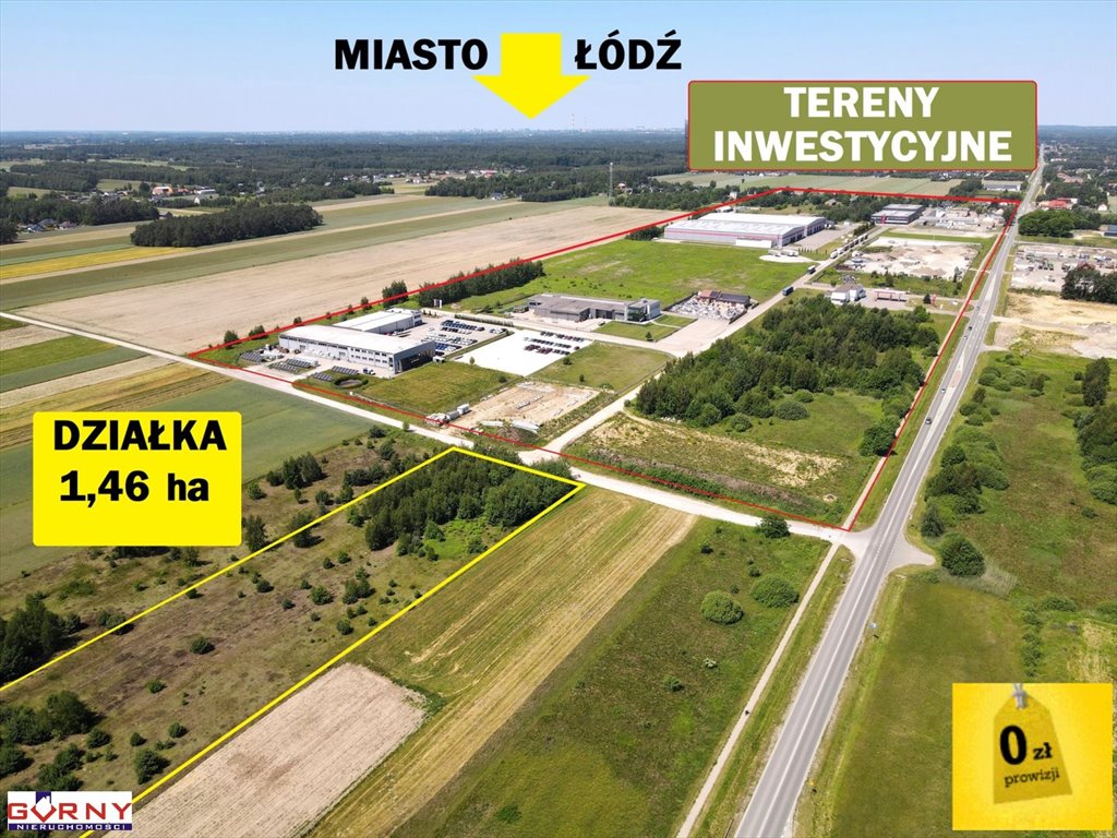 Działka inwestycyjna 1,46 ha z dobrym dojazdem i mediami Bukowiec  14 667m2 Foto 1