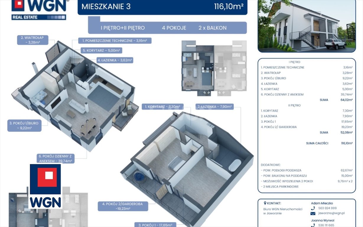 Mieszkanie na sprzedaż Jaworzno, Podwale, Podwale  116m2 Foto 1